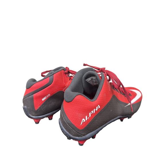 Nike 12.5 Men Red Black Alpha Pro 2 TD Bred Cleat Football Sport Field Grass - Picture 13 of 15